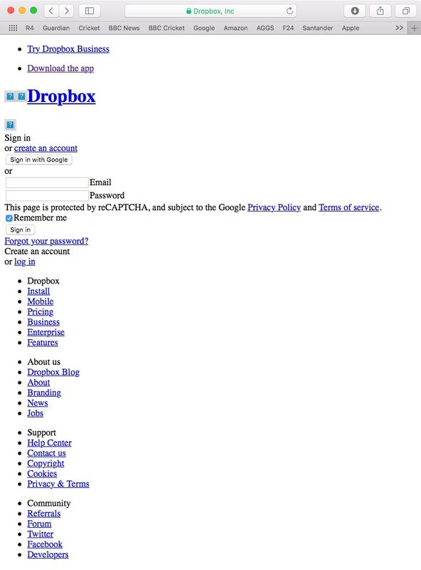 Dropbox forum